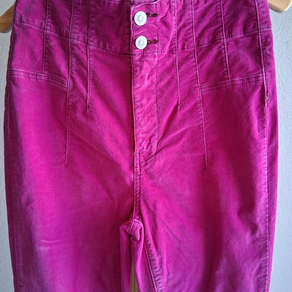 🌸 We The Free Jadye Corduroy Flare Pants Jeans Sz 28 High Waisted Boho - Picture 5 of 15